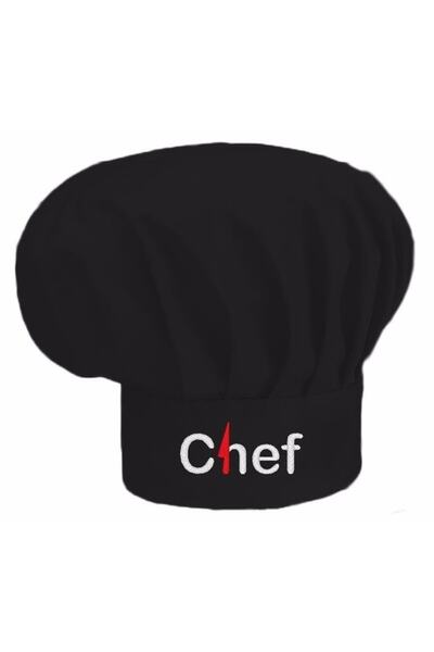 apr-10 قبعة الشيف المطرزة على شكل فطر، قبعة الشيف بنمط سكين الشيف