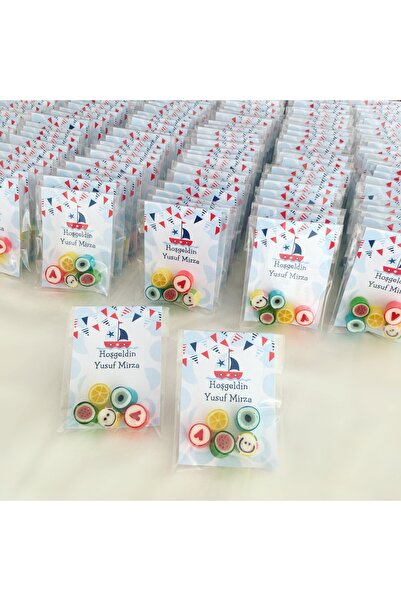 ŞEKERCİYAŞAR Baby Shower - Mevlit - Sünnet - Doğum Günü Hoş Geldin Bebek Şekeri 10 Adet