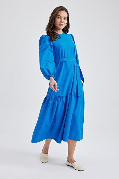 DeFacto Kleid - Blau - Smock-Kleid