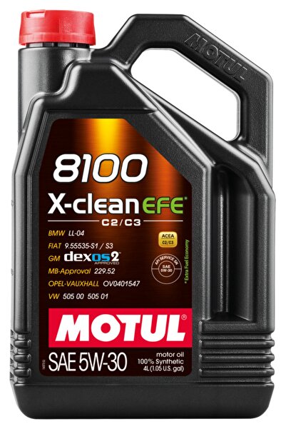 Motul 8100 X-clean Efe 5w-30 Dexos2 Partiküllü - 4 Litre