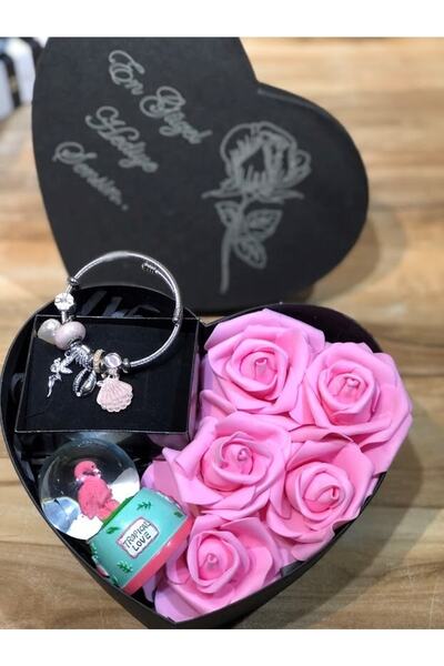 Masalsı Concept 14 Şubat Sevgililer Günü Hediyesi Özel Tasarım Yazılı Kalp Ku...