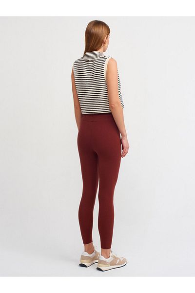 Dilvin 1182 Knitwear Leggings-dark Brown