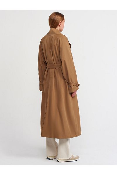 Dilvin 60333 Trenčkot střední délky-velbloud