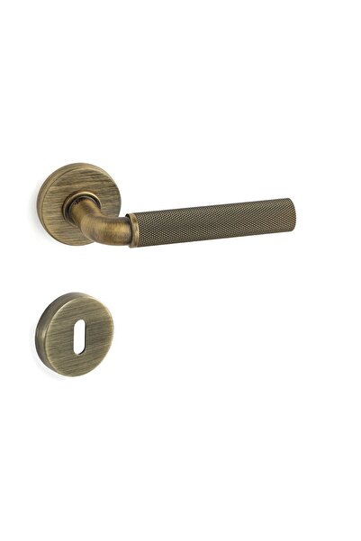 System Nord-t Rozetli Kapı Kolu Antik Rengi Wc Mandallı Rozet - Hha246tro12w Abm