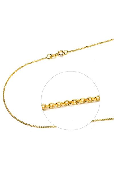 PRENSES PIRLANTA Kadın 14 Ayar Altın Hayalet Zincir Kolye