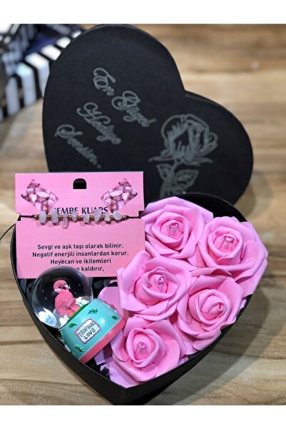 Masalsı Concept 14 Şubat Sevgililer Günü Hediyesi Özel Tasarım Yazılı Kalp Ku...