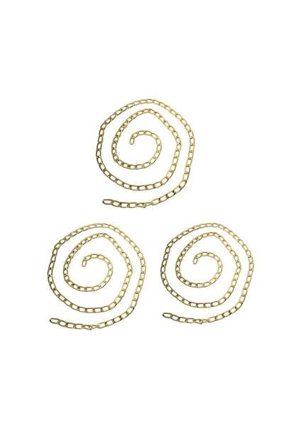 aladepo Αλυσίδα τσάντας 8 mm 1 μέτρο (3 τεμάχια)