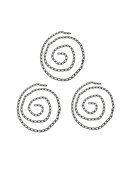 aladepo Αλυσίδα τσάντας 8 mm 1 μέτρο (3 τεμάχια)