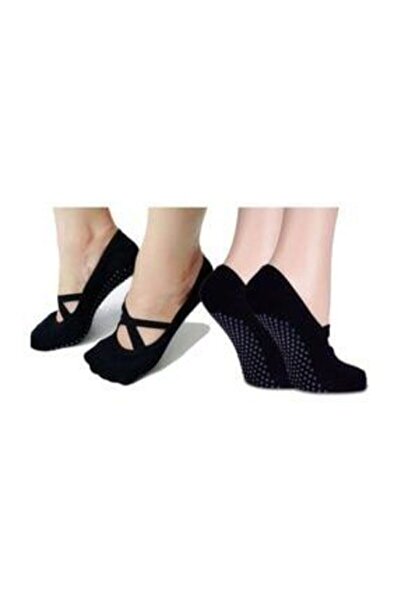 Dore Plates Yoga Balerin Spor Kaymaz Taban 12'li Çorap