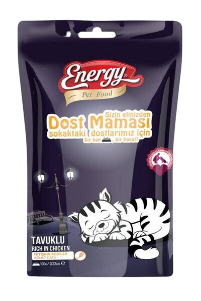 Energy Tavuklu Dostluk Kedi Maması 100 gr -20 Adet
