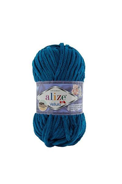 Alize Velluto 646 Μπλε Μικανός