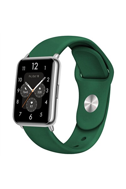 Nezih Case Huawei Watch Fit 2 Uyumlu A+ Kalite Klasik/spor Jel Silikon Kordon