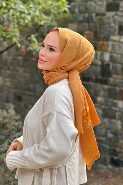 VALORSCARF شال كشمير بلون الخردل