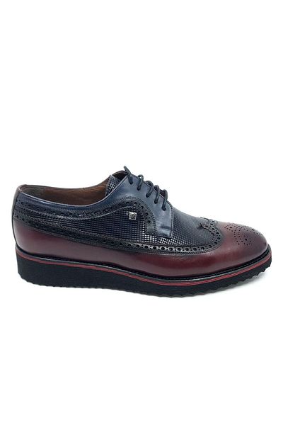 Fosco Men's Claret Red Navy Blue Casual Shoes 1106 43 816 158