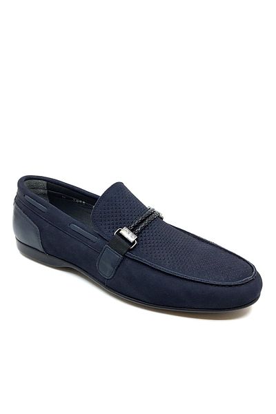Fosco Men's Navy Blue Nubuck Casual Shoes 2076 49 44