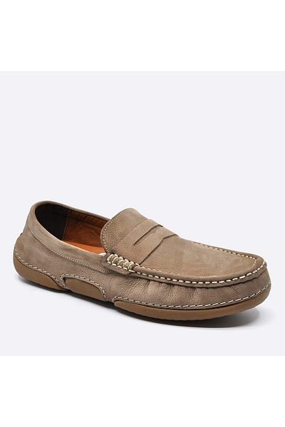 Fosco Nubuck Leather Loafer Casual Shoes Sand 9844 117