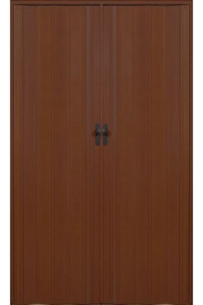 ERİKMANN Akordiyon Kapı 180 X 220 Cm Ceviz Camsız Çift Açılım Katlanır Kapı
