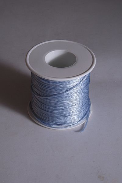 Eskişehir hobi sanat 1 mm 100 μέτρα διαστημικό μπλε χρώμα Λεπτό κορδόνι αλεξίπτωτου Macrame βραχιόλι κολιέ κοσμήματα σχεδίασης κορδόνι