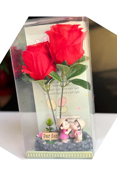 QUEEN AKSESUAR Sevgililer Günü Özel Hediye Kız Erkek Öpüşen Aşıklar Büyük Kır...