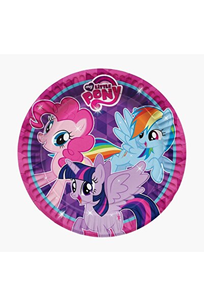 MY LITTLE PONY Parti Malzemeleri Büyük Afişli 8 Kişilik + Doğum Günü Süsleri Mor