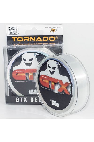 Tornado Gtx Ghost Fish Tape 180m 0.381mm 16.9kg Transparent Fluorocarbon Coated