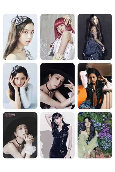 owl bag أسود وردي 26 رقم -kpop- مجموعة بطاقات صور مكونة من 9 قطع