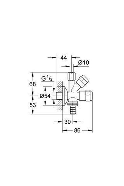 Grohe Intermediate Faucet Laundry Faucet Outlet - 41073000