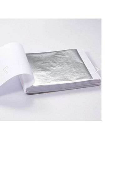 hobi market art Epoxy Resin Silver Leaf Foil 25 Pieces