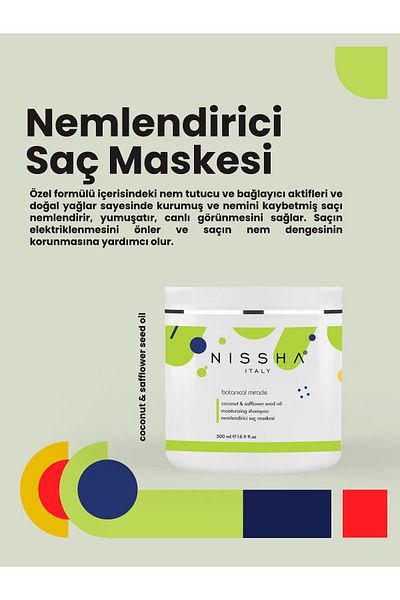 Nissha Super Repairing Moisturizing Mask for Dry Hair & Botox Effect 500ml
