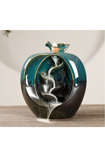 hediyeconcepti Yaratıcı Yeşil Backflow Tütsü Brülör Yaratıcı Meyve Şekli Takd...