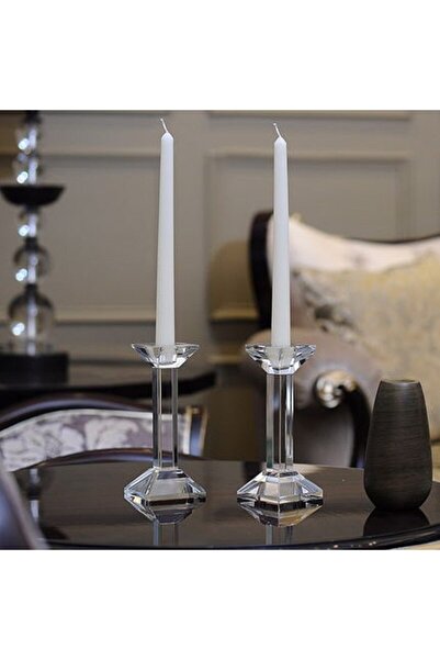 Genel Markalar 10 Adet Pearl White Candlestıck Inci Beyaz Şamdan Mumu Beyaz M...