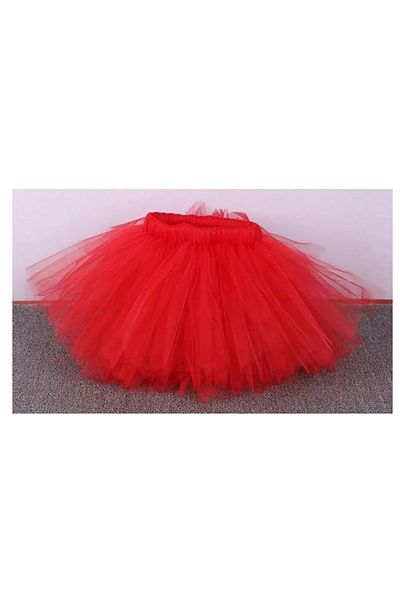 ELALEL TASARIM Red Tutu Skirt 23 April Performance Skirt