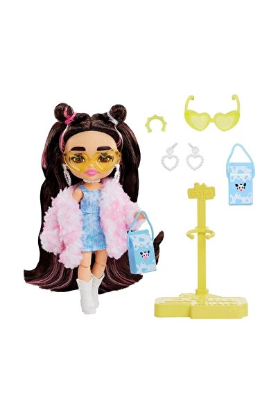 Barbie Extra Mini Bebekler Peluş Ceketli Elbise