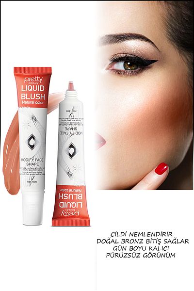 Pretty Beauty Natural Looking Liquid Blush Long Lasting
