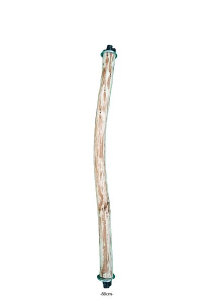 Wooden Bird Jako Parrot Natural Wood Double Sided Screw Perch (80 Cm)