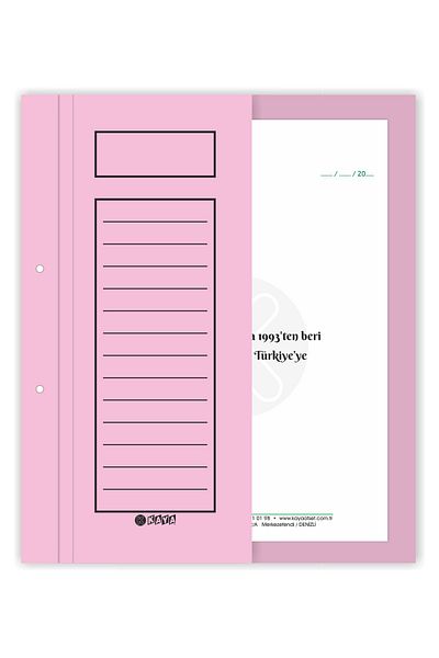 Kaya Half Cover Cardboard Ring Binder Pink 2ndQuality Pack of 100 Pieces