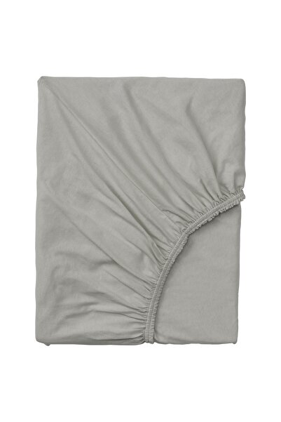 Hobiceyiz Cearşaf de pat elastic Varvial Gri deschis - 80x200 Cm