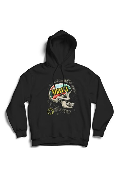 The Fame Hanorac cu glugă Nirvana Skull Rock Metal