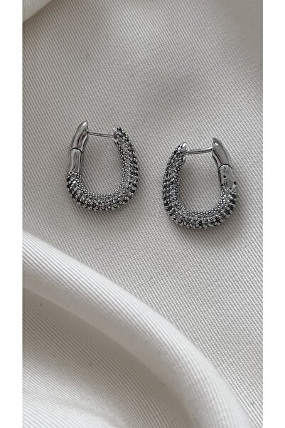 Vi store Taşlı Gümüş Küpe