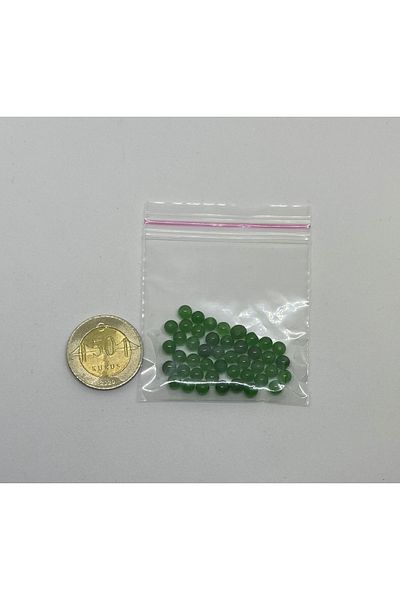 eHediyecim Φυσική Πέτρα Jade - 4 mm - 90 Τεμάχια