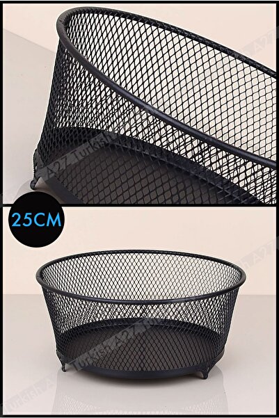 Genel Markalar Siyah Renk Metal Örgü Modern Frezya Model Meyvelik Sebzelik Pa...