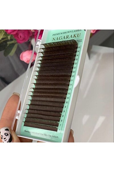 NAGARAKU Premium Brown Kahverengi 0 7 Kalınlık D Kıvrım 7-15 Mm Boy Aralığı