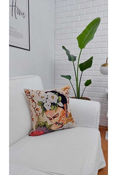TROYA Dokuma Kumaş Goblen Yastık Kırlent Kılıfı Pillow