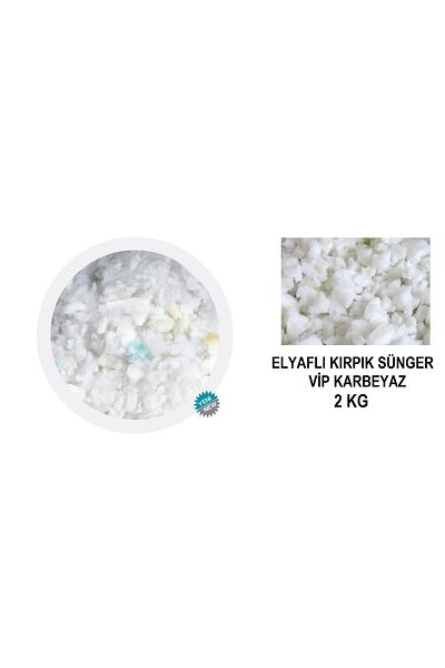 Vip Home Concept Fiber Chip Sponge Vip Snow White Fiber Chip 2 Kg Furniture Sofa Cushion Throw Pillow Filler