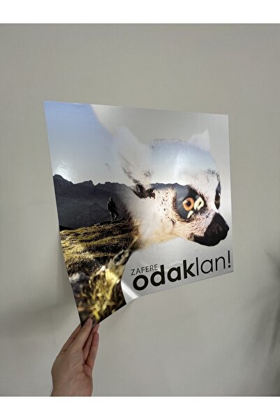 Akıllı Kağıt Statik Tutunma Özellikli Zafere Odaklan Tablo 72 - 72 Cm