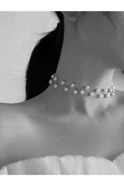 Wes MOON Inci Detaylı Choker Kolye