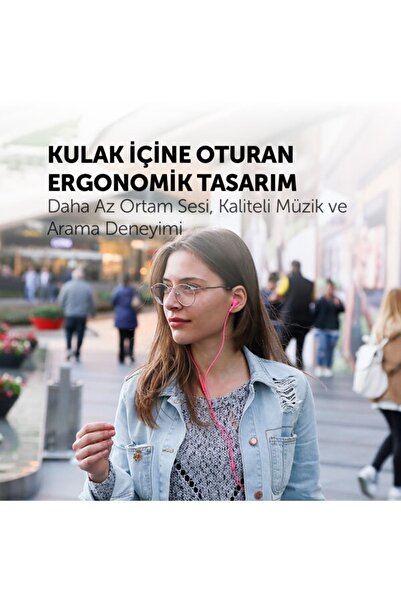 Ttec Rio Kumandalı ve Mikrofonlu Kulakiçi Kulaklık  BEYAZ