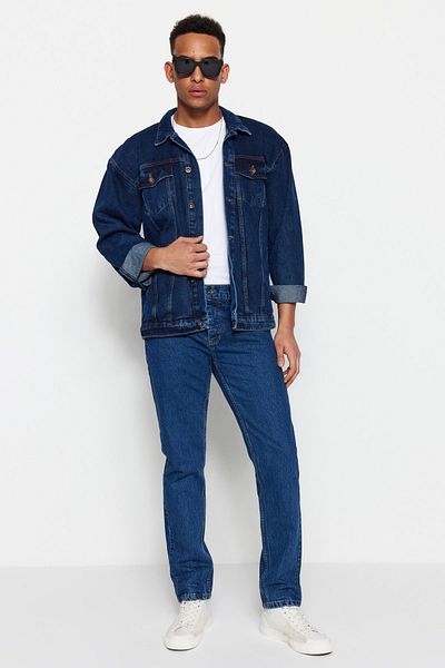 Trendyol Collection Indigo Straight Fit farmer TMNAW23JE00004
