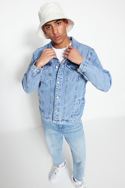 Trendyol Collection Regular Fit Blue Denim Jeans - TMNSS23CE00025
