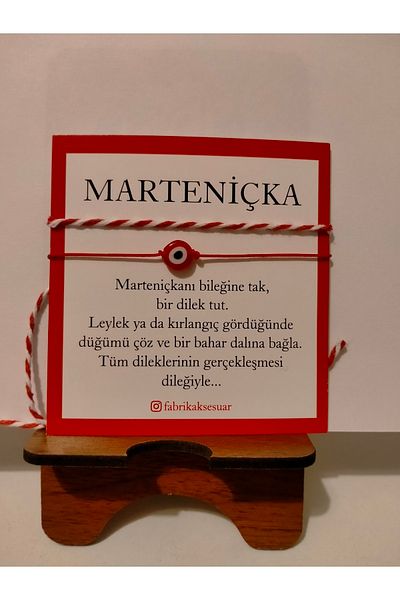 fabrikaksesuar Marteniçka Bracelet with Red Evil Eye Beads